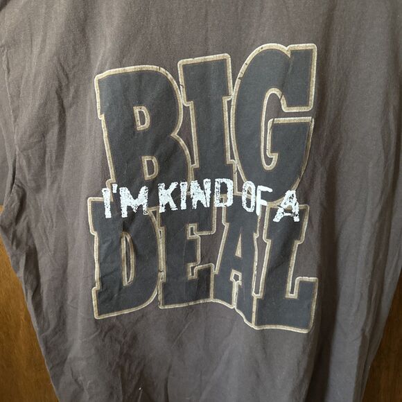 Lifestyle T-Shirt Size 3XLT I'M Kinda Of A Big Deal Men's Brown Heavy - Picture 2 of 4